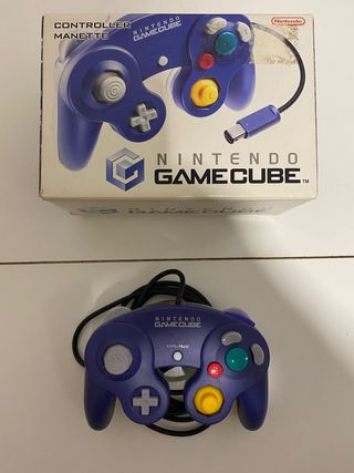 Mando Nintendo Gamecube Morado con Caja