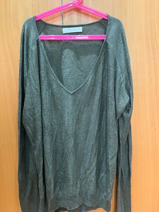Camisa verde mujer Promod