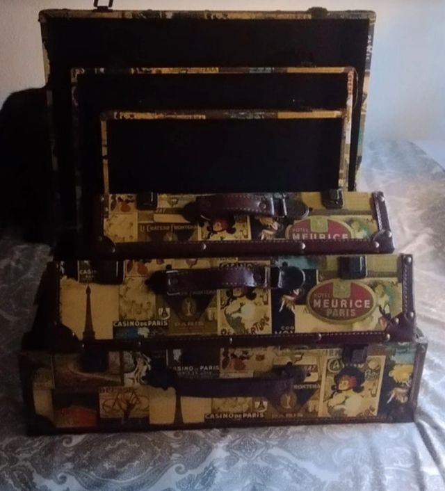 Tres Maletas Vintage Estilo París