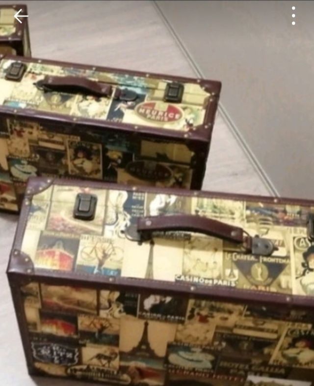 Tres Maletas Vintage Estilo París