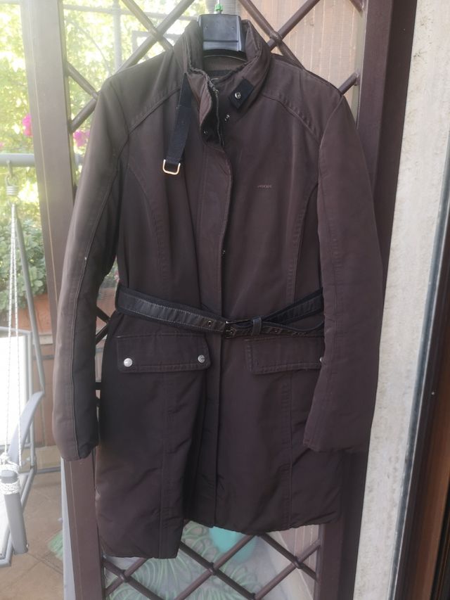 Giaccone donna Geox marrone