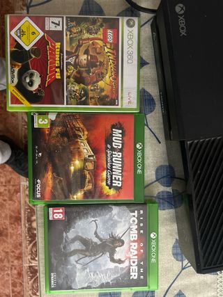Xbox One 500GB con 3 juegos y 2 mandos