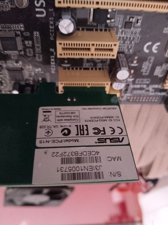 Placa base ASUS PCE-N15 WiFi