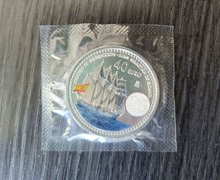 Moneda Plata 40€ España 2025 Crucero Instrucción