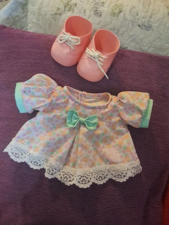 Vestido y Zapatos Cabbage Patch Kids original