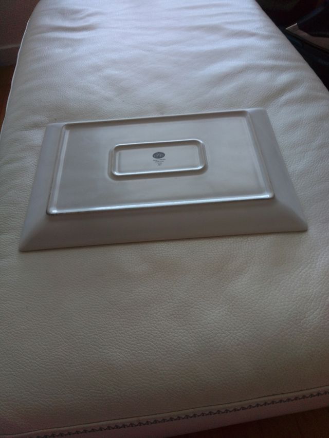 Bandeja Rectangular Blanca aperitivos navidad