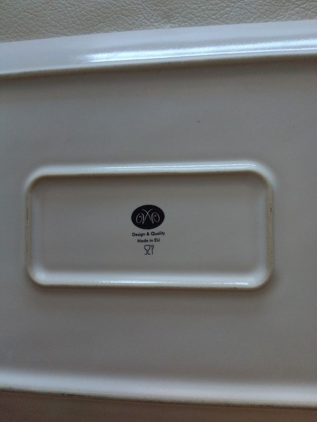 Bandeja Rectangular Blanca aperitivos navidad