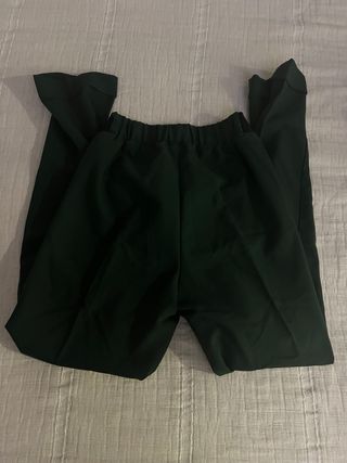 Pantalón premamá vestir verde