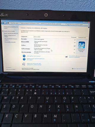 Mini Portátil Asus Eee PC 1005 HA Negro