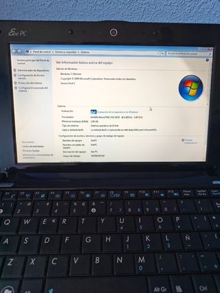Mini Portátil Asus Eee PC 1005 HA Negro