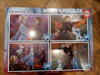 Pack 4 Puzzles Frozen II Educa
