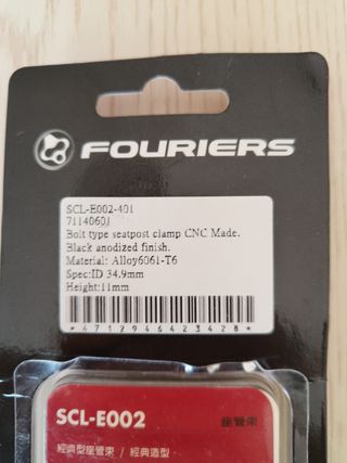 Cierre tija Fouriers, para tija de 31.8