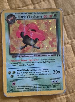Carta Pokémon Dark Vileplume 60 HP R