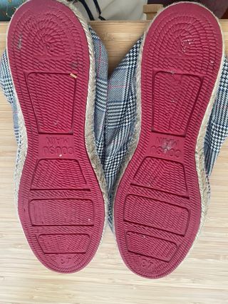 Zapatillas El Ganso cuadros grises