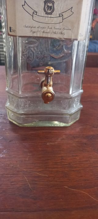 Bottiglia Vetro 5L con Rubinetto Ottone, 60 cm