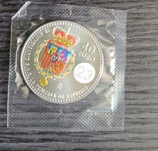 Moneda plata 40€ España 2023 Princesa Leonor