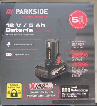 Lote Taladro Percutor 12V Parkside