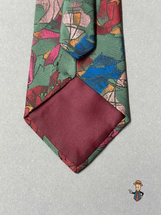 Corbata Francis Girod Diseño Abstracto Multicolor