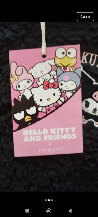 Mono pijama Kuromi negro