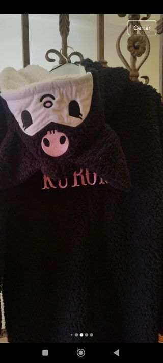 Mono pijama Kuromi negro