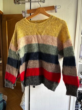 Jersey de rayas multicolor