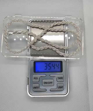 Cadena Plata 925 Enroscada