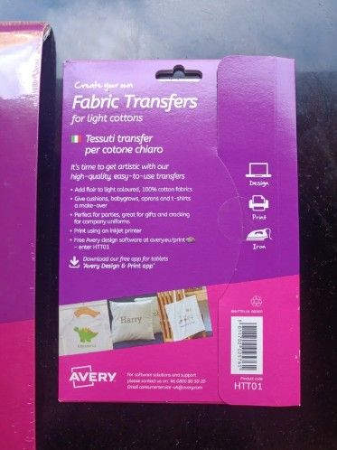 Fogli Transfer per T-shirt set di 2 conf. (cotone)