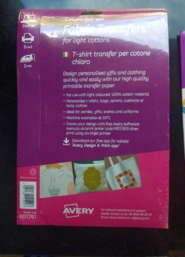 Fogli Transfer per T-shirt set di 2 conf. (cotone)