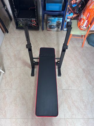 Conjunto de pesas DOMYOS + banco para las pesas