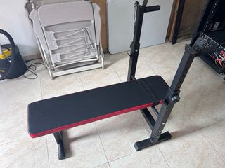 Conjunto de pesas DOMYOS + banco para las pesas