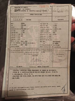 Honda prelude  1993