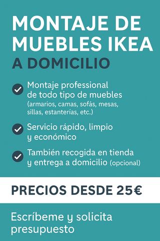 Montaje muebles IKEA a domicilio