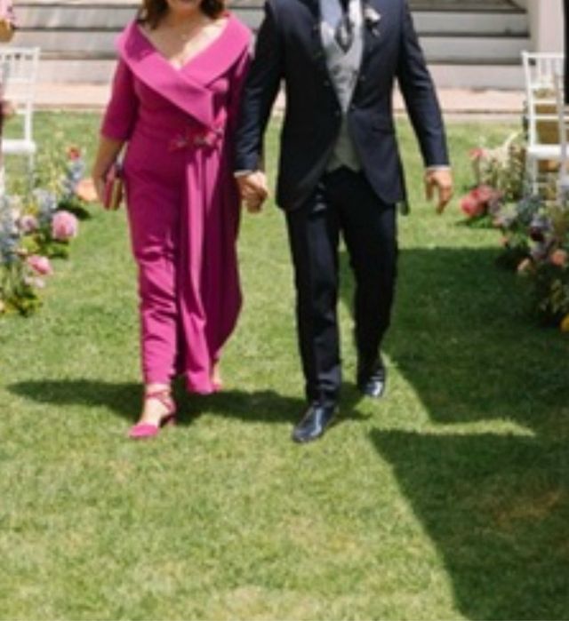 Traje de Novio Azul oscuro con reflejos tela