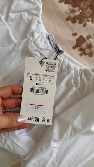 Vestido blanco Zara