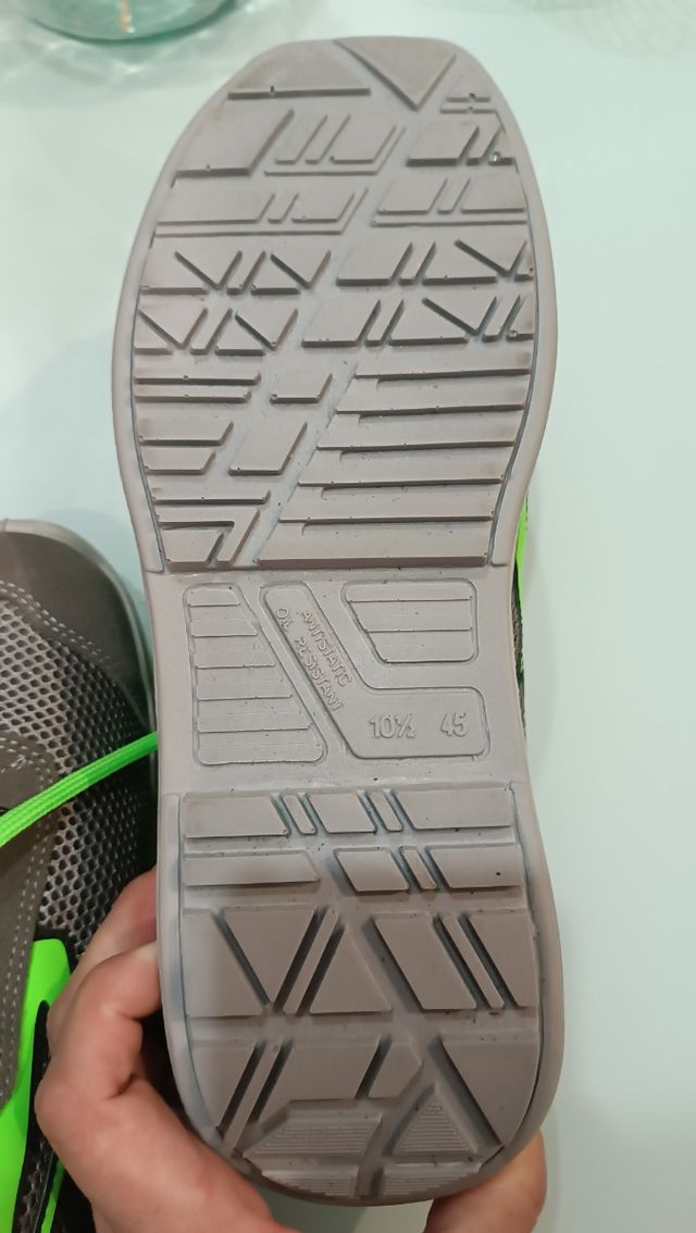 Zapatos de Seguridad U-Power Grises y Verdes