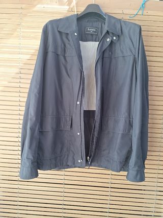 Cortavientos Impermeable Hombre Lacoste Negro