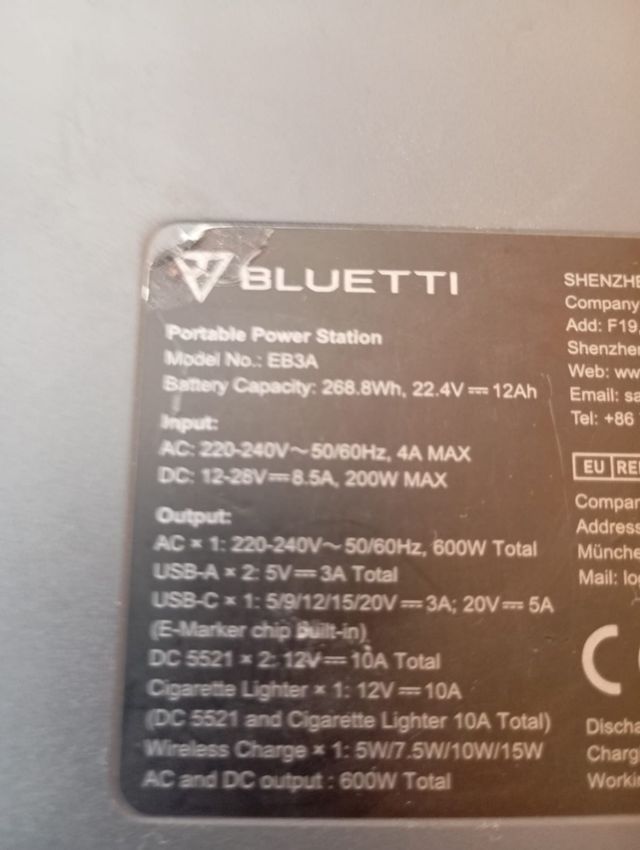 Panel Solar Bluetti+batería