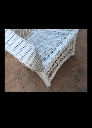 Precioso sillón Emmanuelle de mimbre