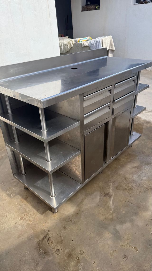 Mueble Cafetera Inoxidable