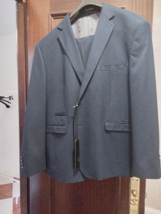 Traje de caballero azul