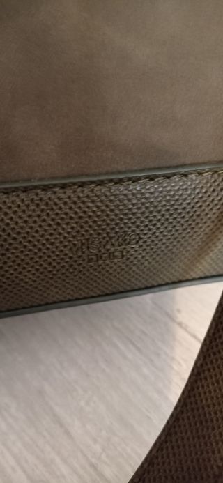 Bolso bandolera ante verde caqui