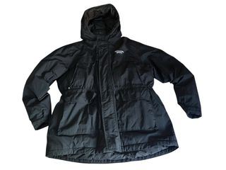 Abrigo Zara Negro con Capucha