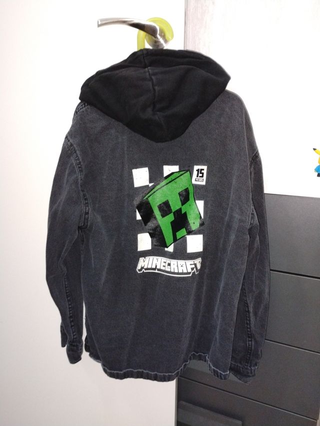 Sobrecamisa tejana con Minecraft talla 11/12