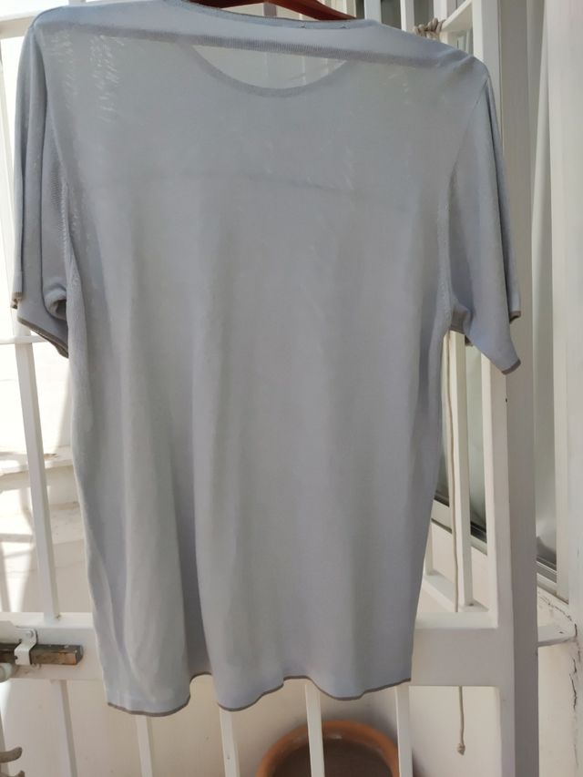 Camiseta punto gris caballero XL