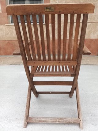 Conjunto Sillas de Madera Marrón