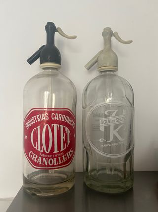 Sifón Vintage Clotet y Agua de Seltz