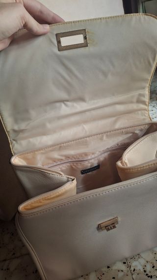 Bolso Negro y Beige