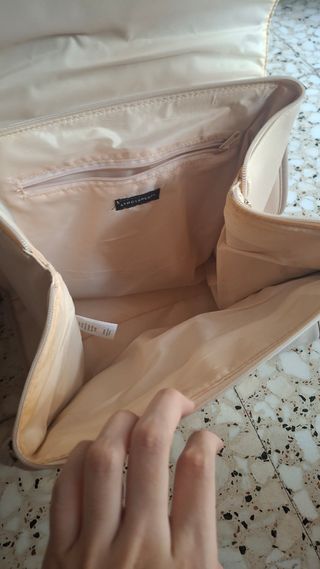 Bolso Negro y Beige