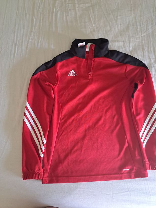 Sudadera Adidas Roja con Cremallera
