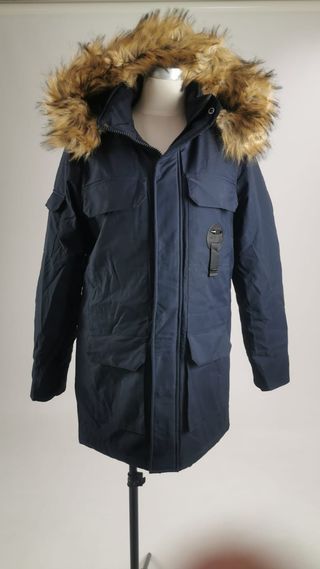 Parka azul hombre